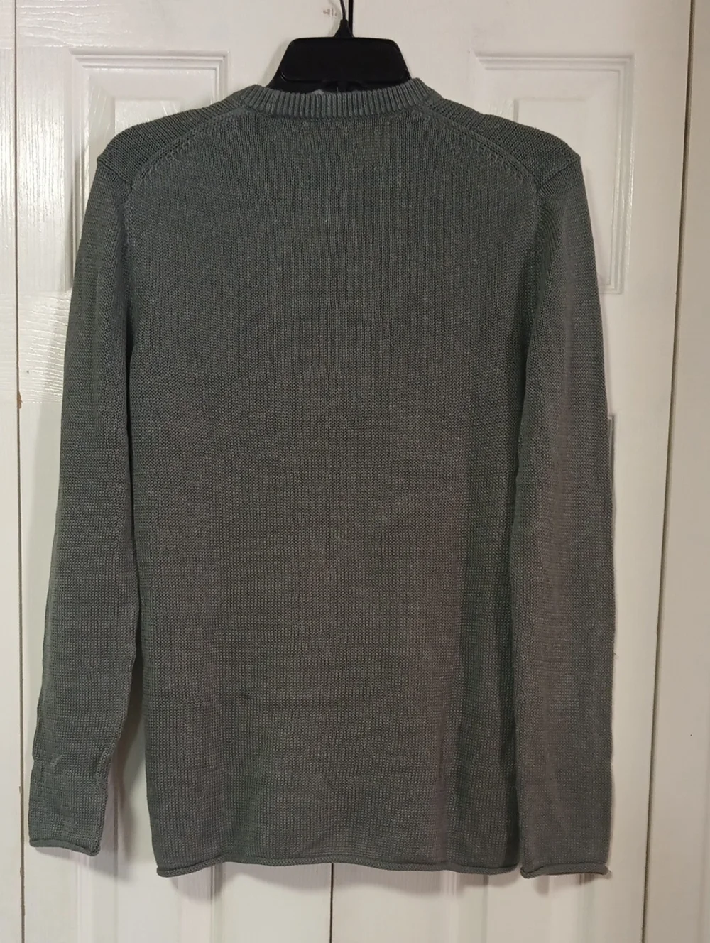 Club Monaco Women's Crewneck Sweater — Slate Green Knit